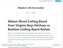 Tablet Screenshot of modernlifesurvivalist.com